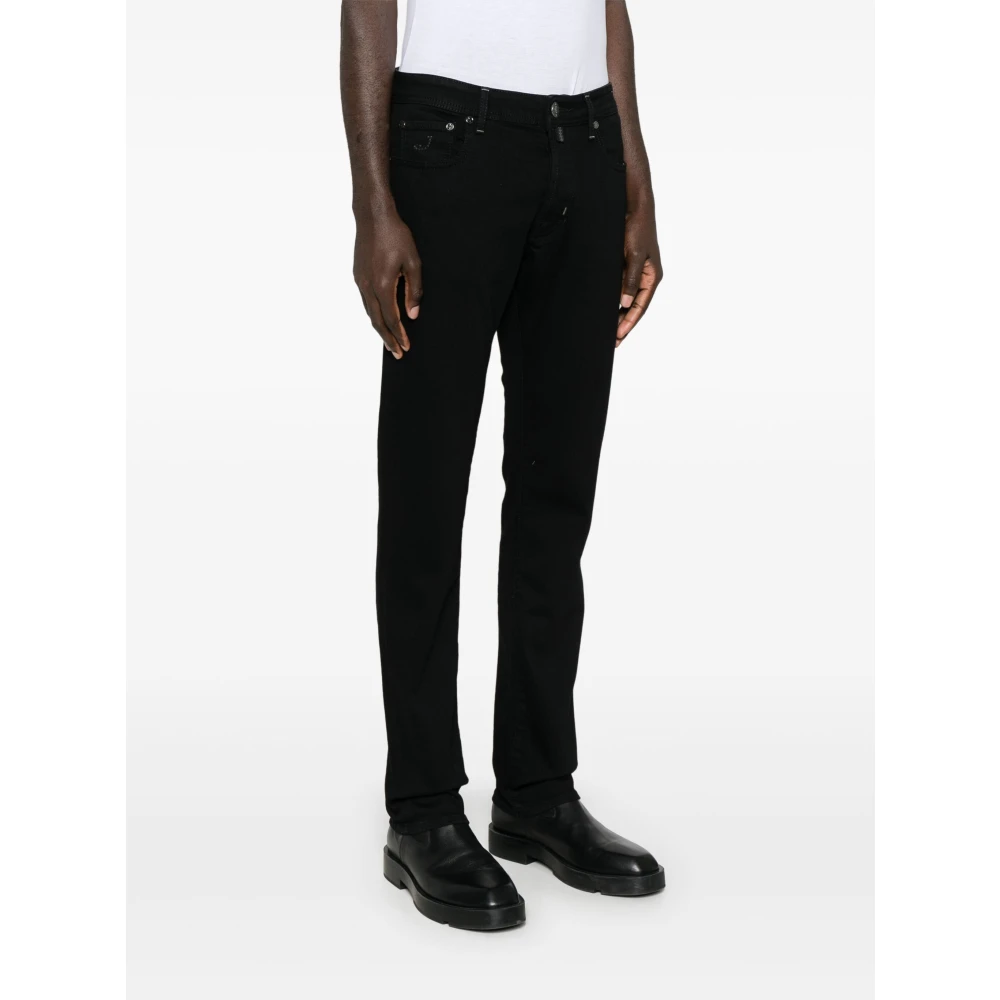 Jacob Cohën Bard Jeans met Japans Stof Black Heren