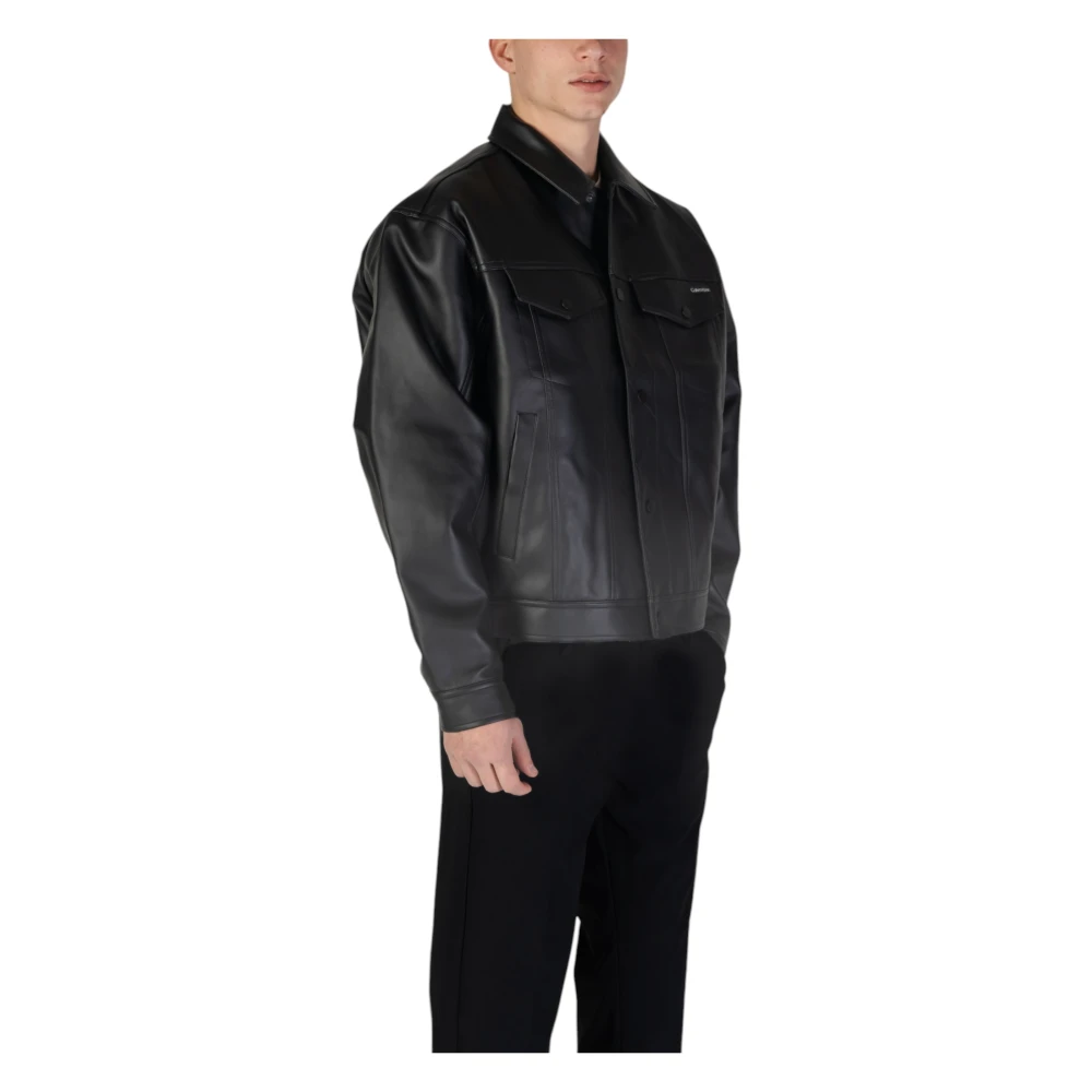 Calvin Klein Jeans Mannen Lente Zomer Jassen Collectie Black Heren