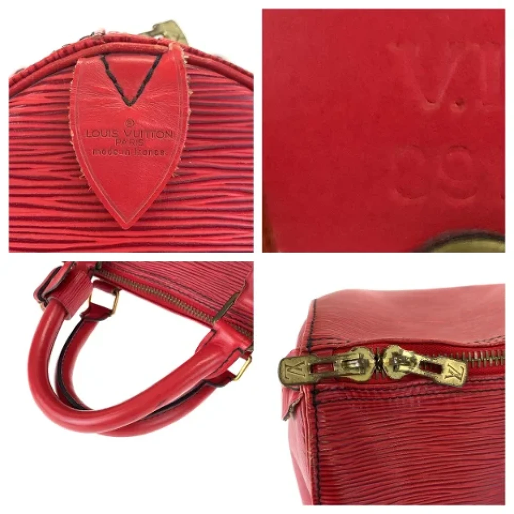 Louis Vuitton Vintage Pre-owned Leather louis-vuitton-bags Red Heren