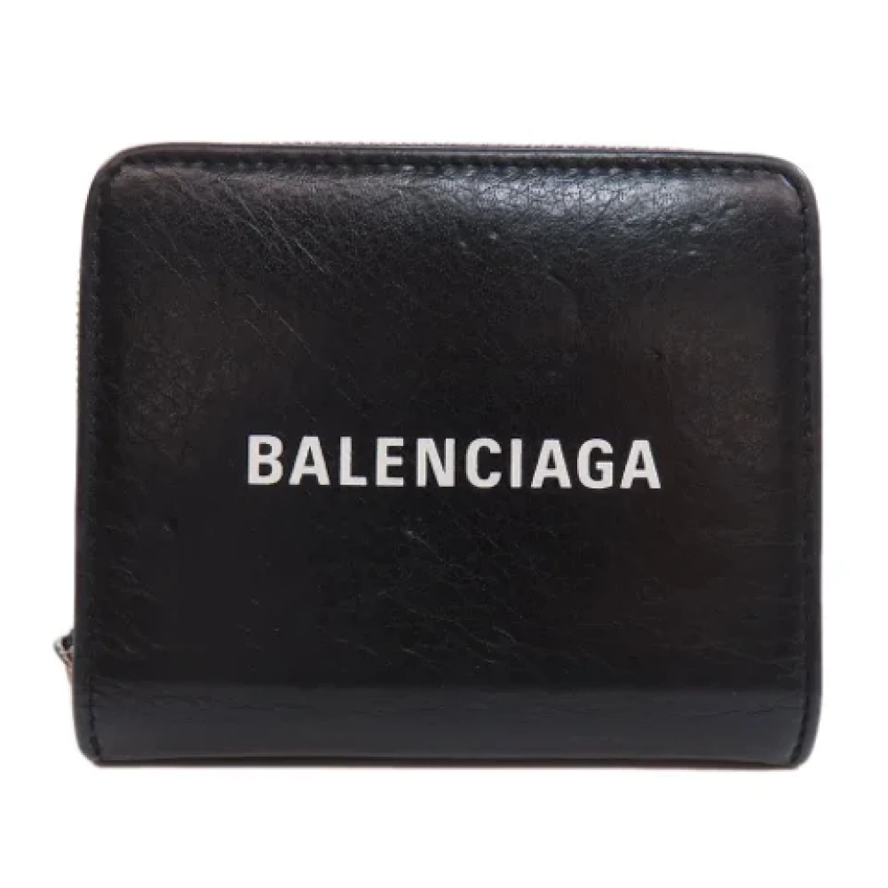Balenciaga Vintage Pre-owned Leather wallets Black Dames