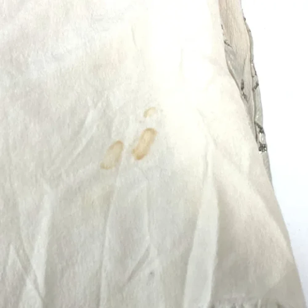 Louis Vuitton Vintage Pre-owned Silk scarves Beige Dames