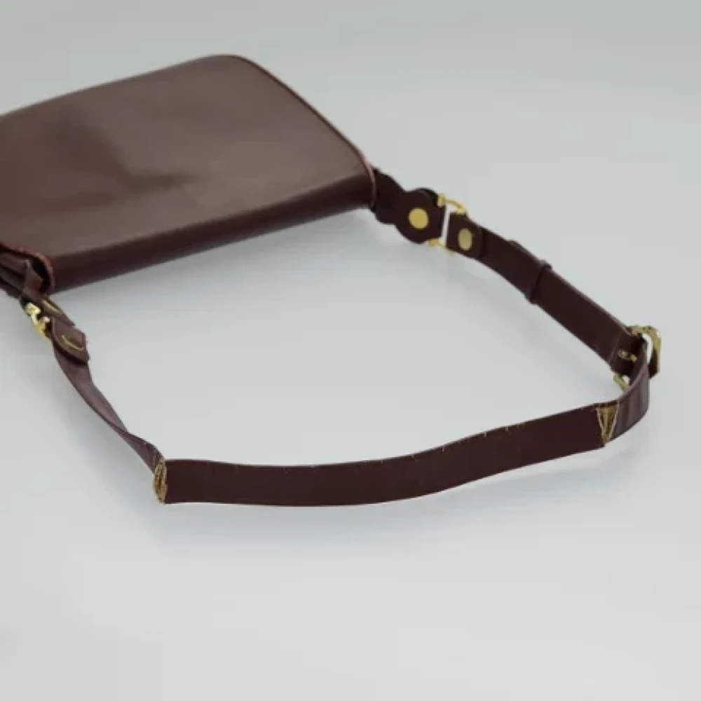 Cartier Vintage Pre-owned Leather shoulder-bags Red Dames
