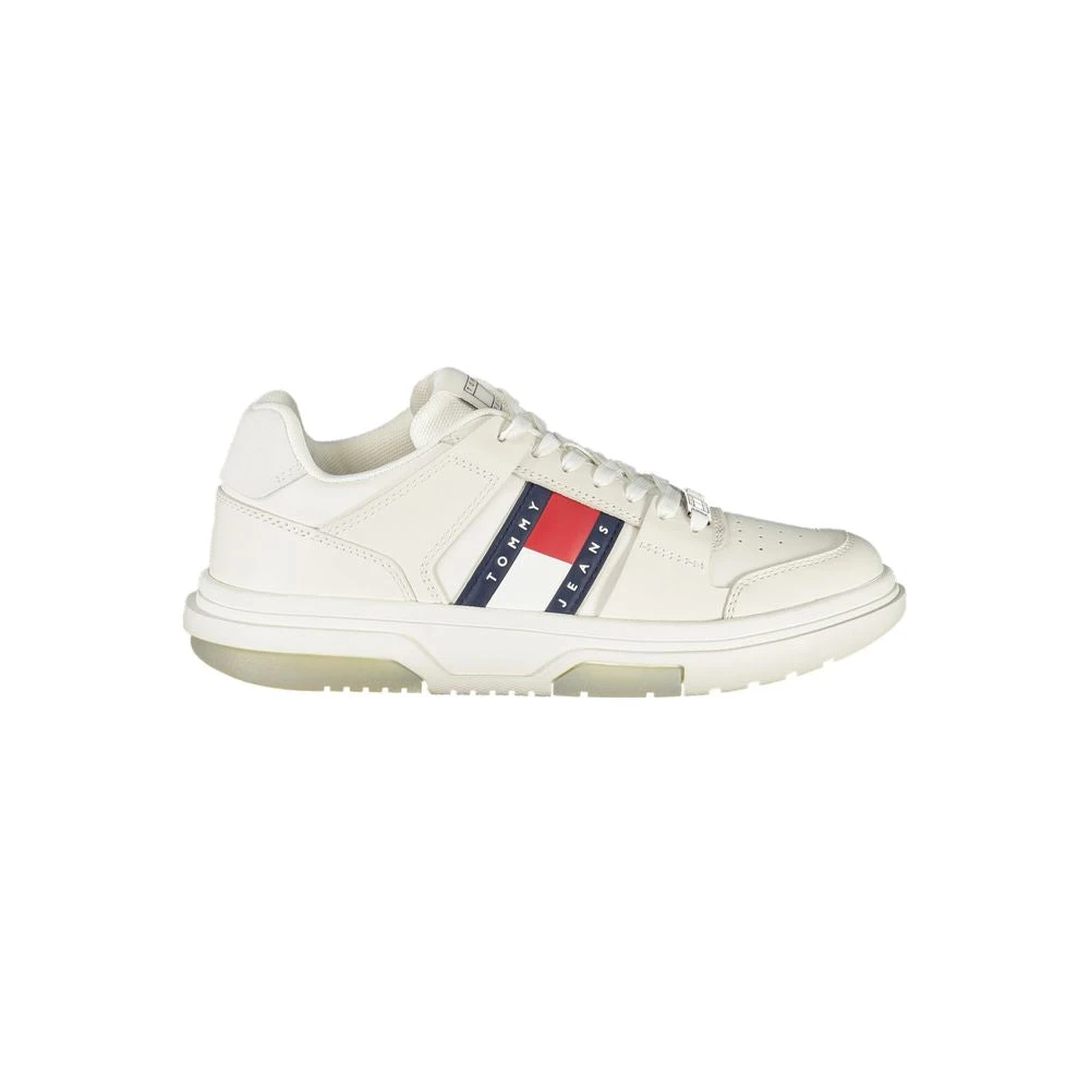 Tommy Hilfiger Women's White Sneakers, 5 Uk, Leather Sneaker