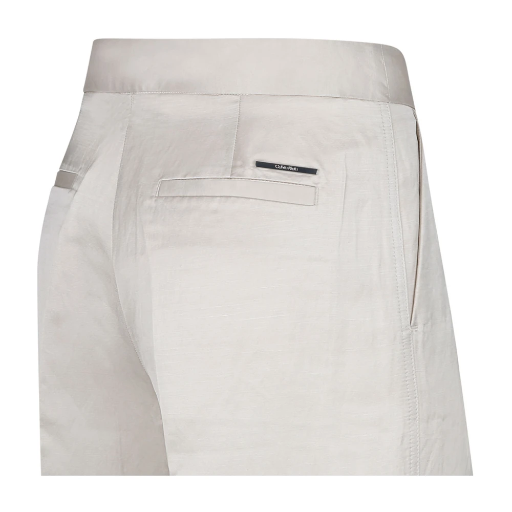 Calvin Klein Sartorial Wide Leg Pants White Dames