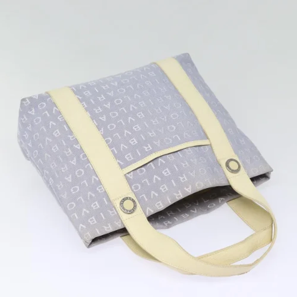 Bvlgari Vintage Pre-owned Canvas totes Blue Dames