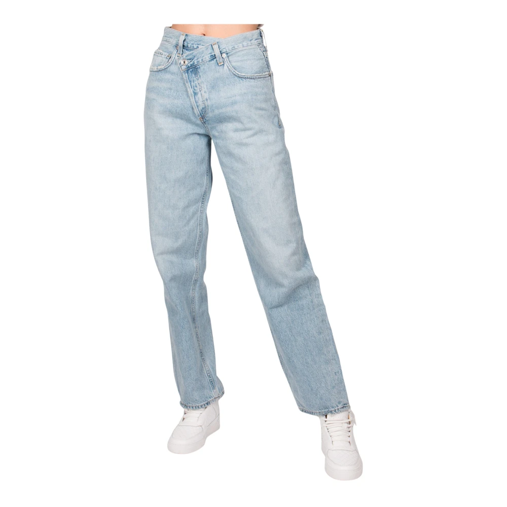 Agolde Klassieke Straight Leg Jeans Blue Dames