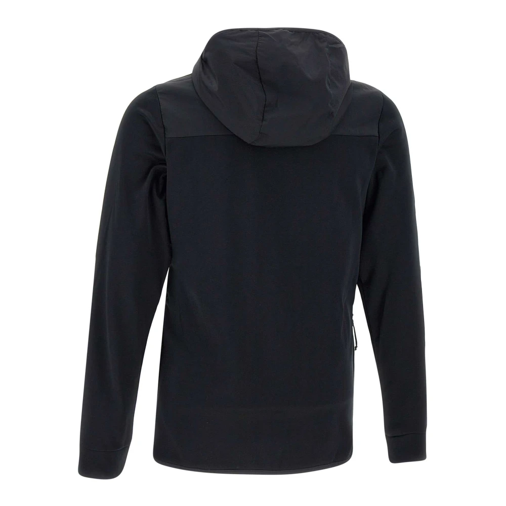 Columbia Zwarte Tech Fleece Sweatshirt Met Capuchon Black Heren