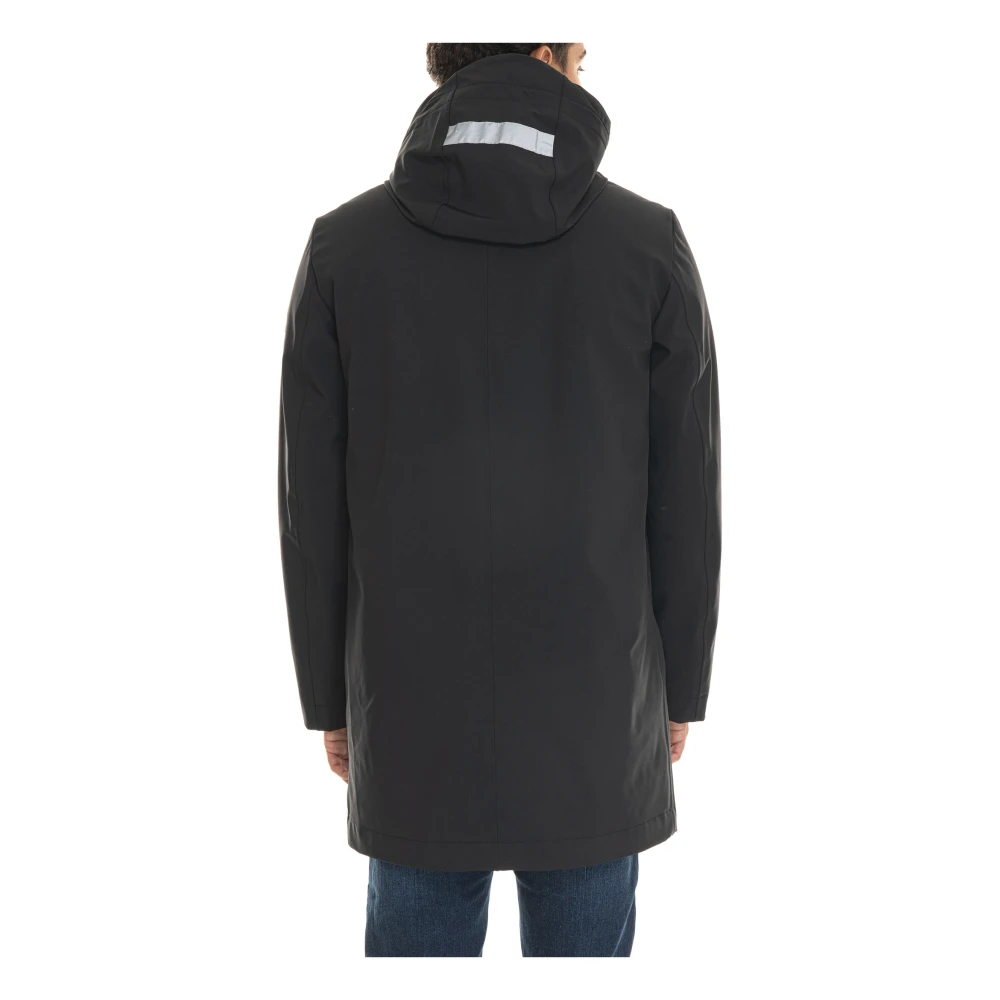 Peuterey Hooded Jacket met Afneembare Capuchon Black Heren