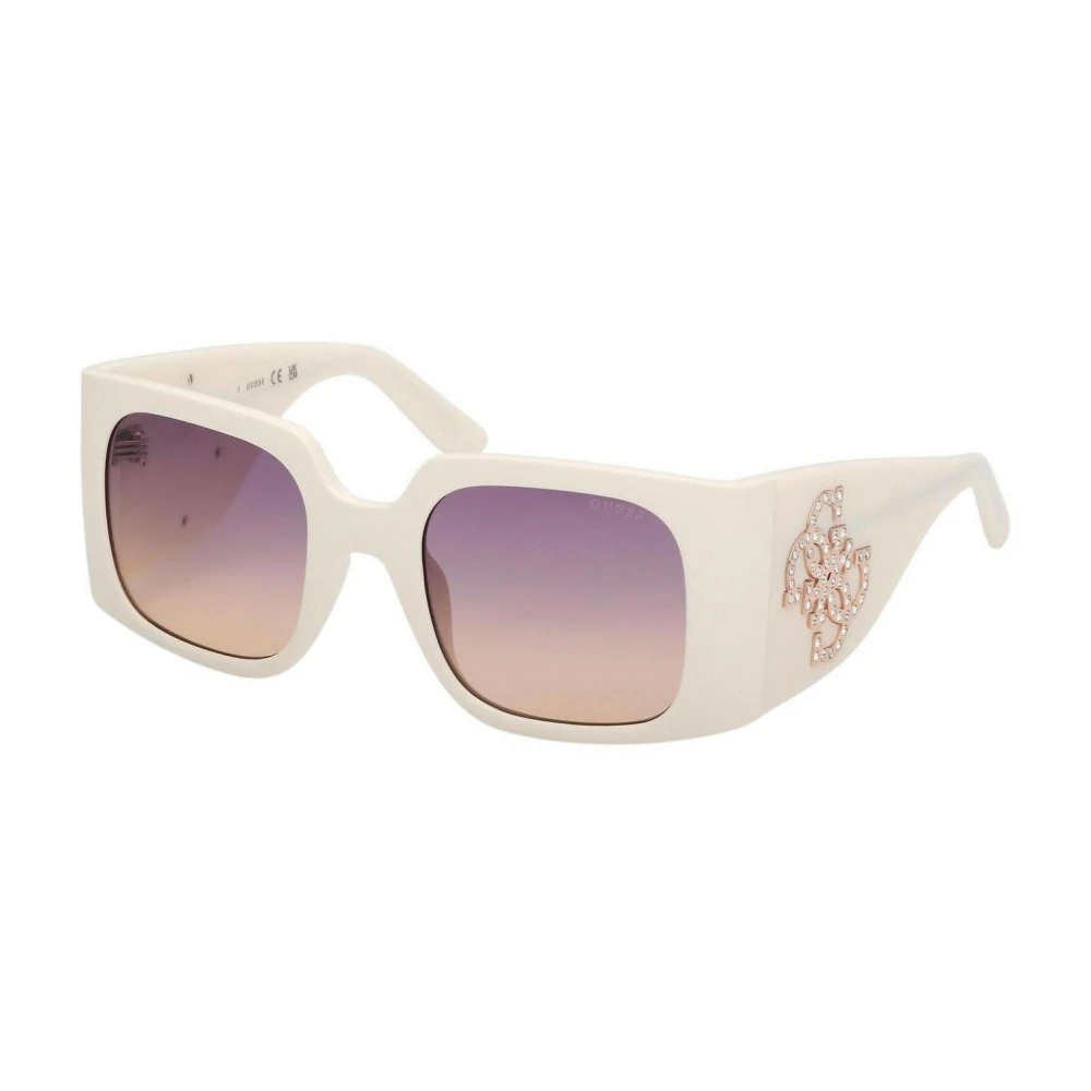 Guess Women's White Sunglasses, 53 Mm, Modern Sunglasses