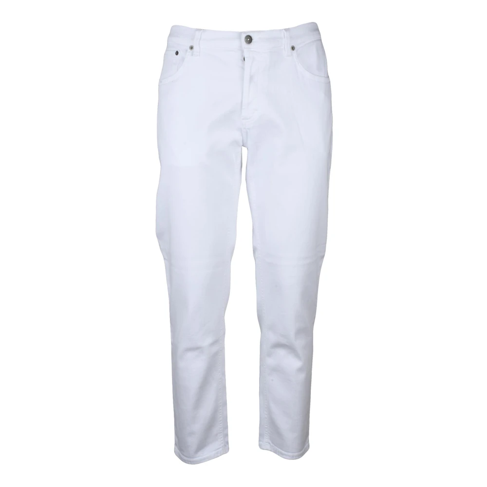 Dondup Men's White Slim Fit Jeans, W35, Brighton Jeans