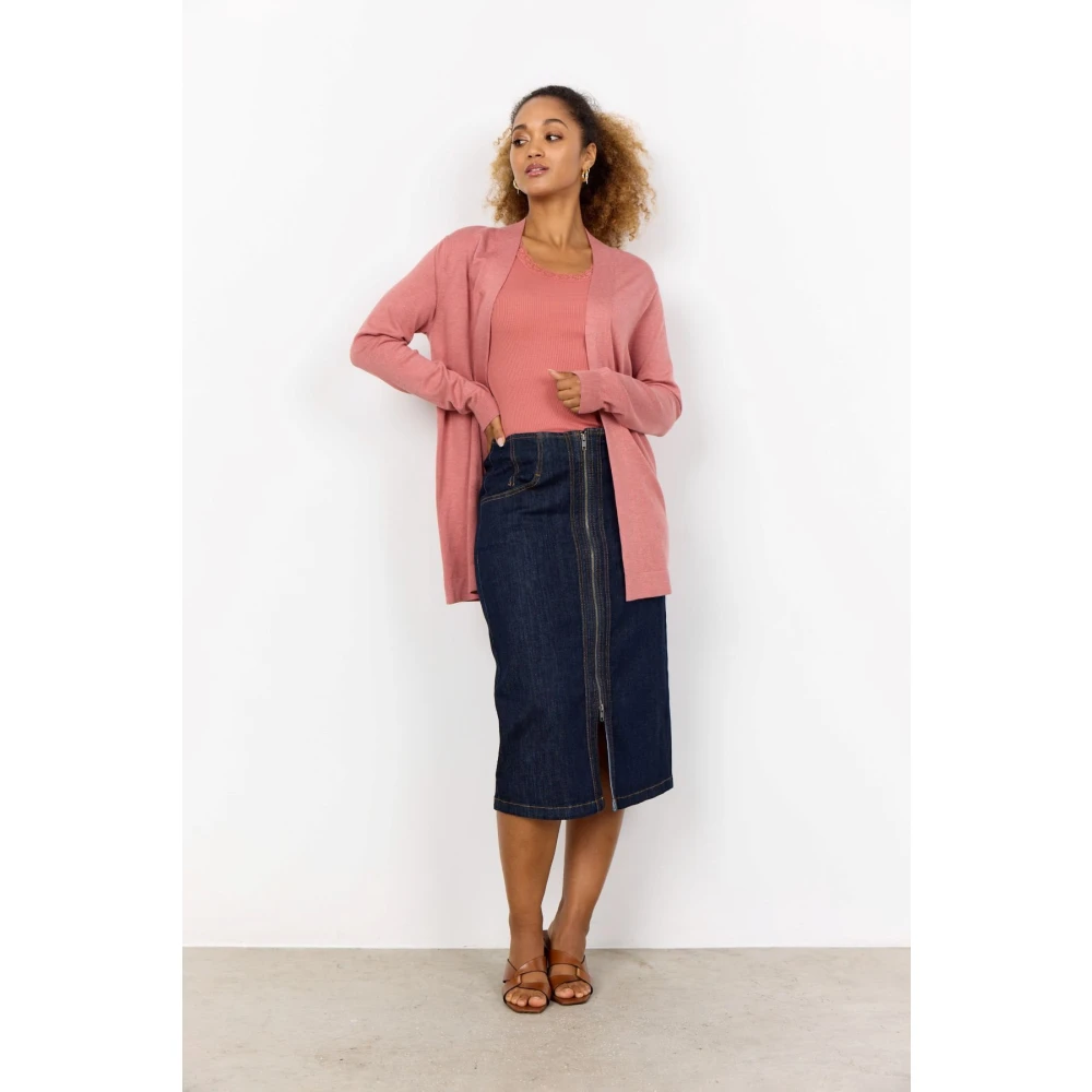 Soyaconcept Comfortabel open voorkant vest Dollie Pink Dames