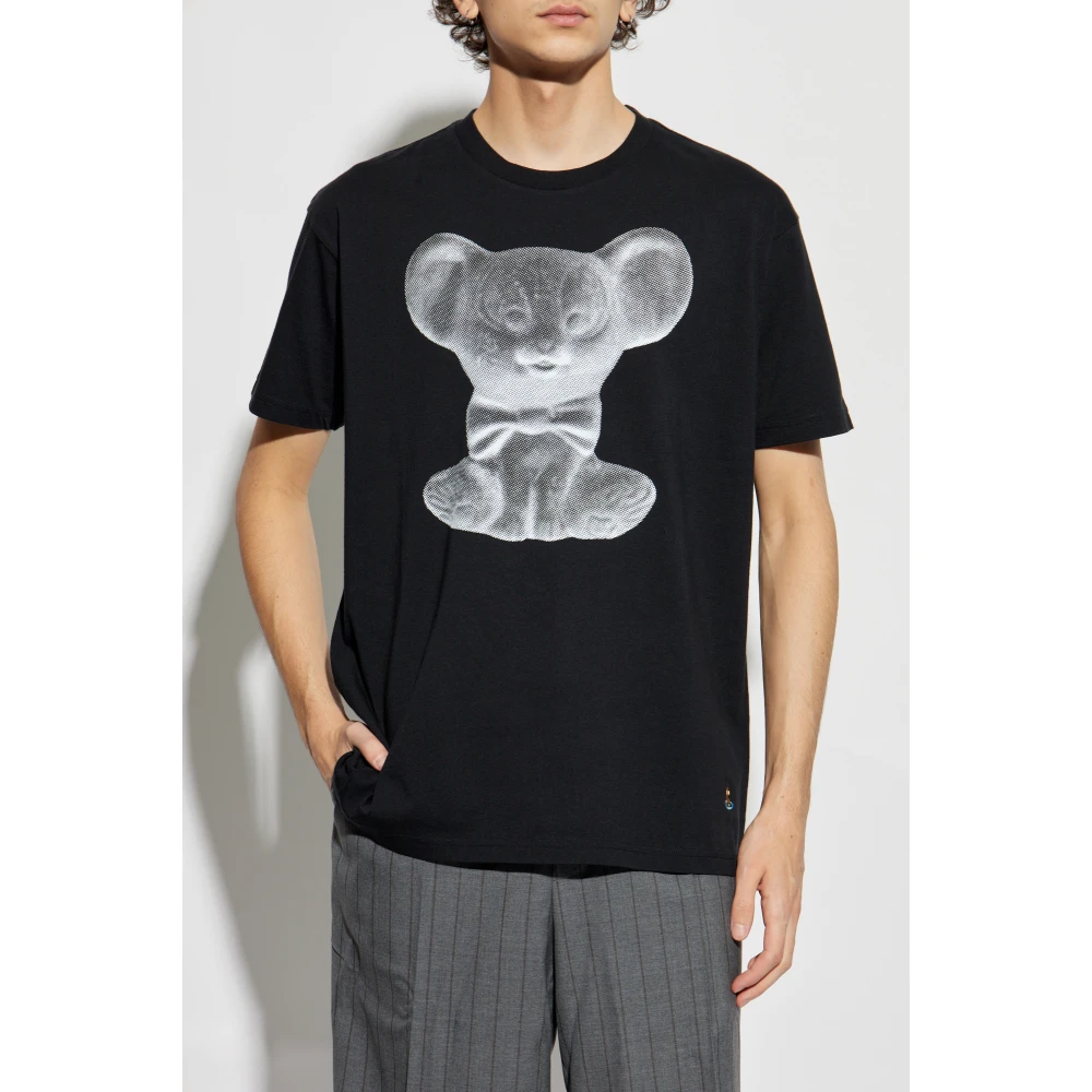 Vivienne Westwood T-shirt met logo Black Heren