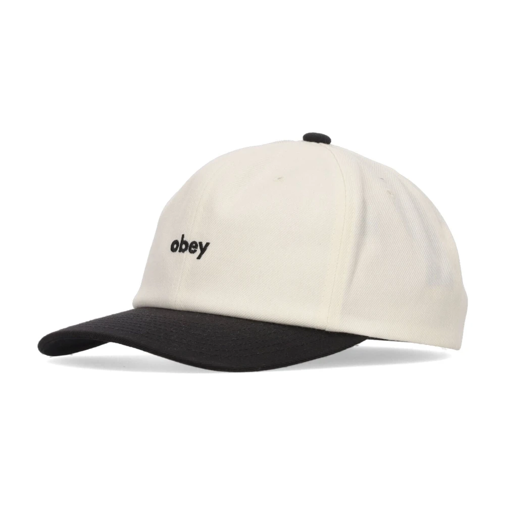 Obey Gebogen Klep Klassieke Pet Wit Multi White Heren