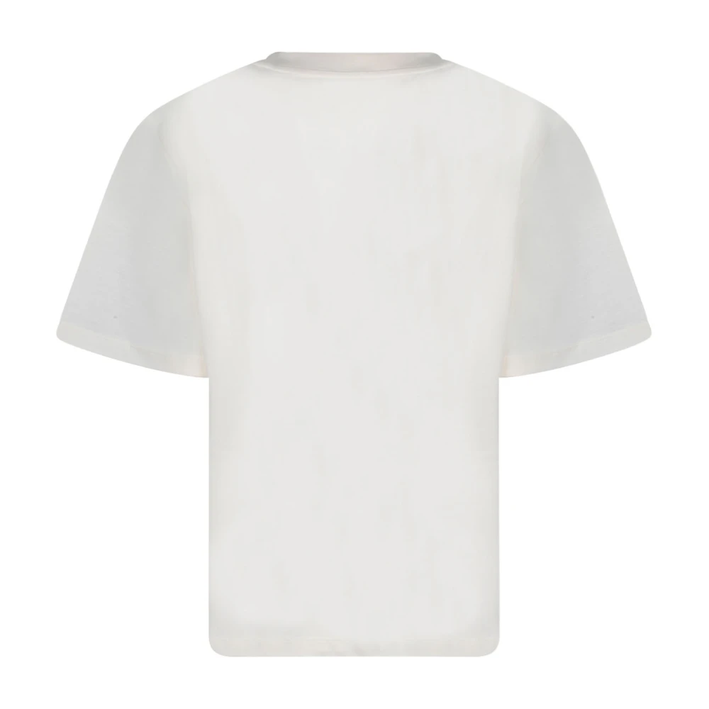 Moncler Wit Tweed Zak T-Shirt White Dames