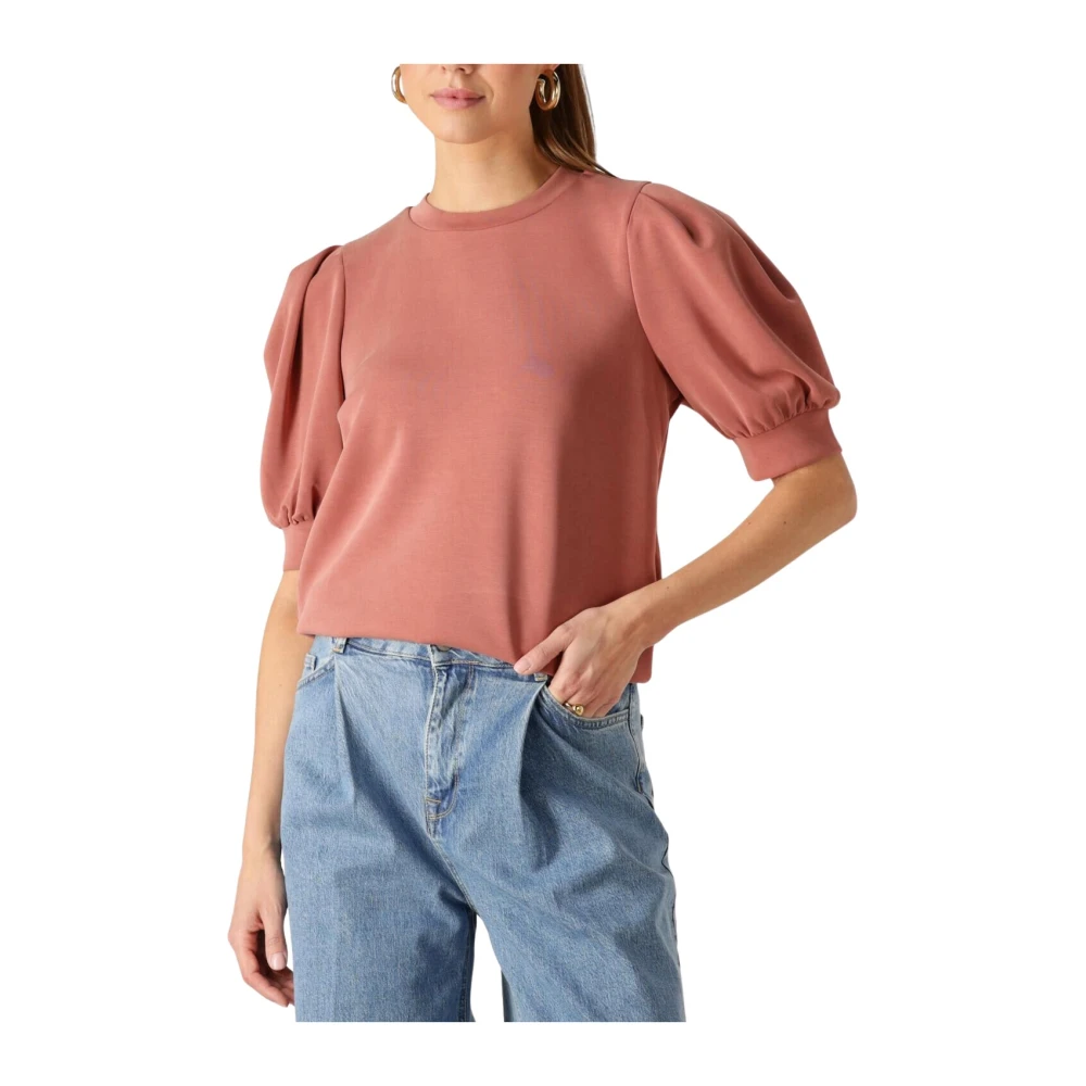 Notre-v Stijlvolle Nv-Frigie Sweater in Baksteen Red Dames