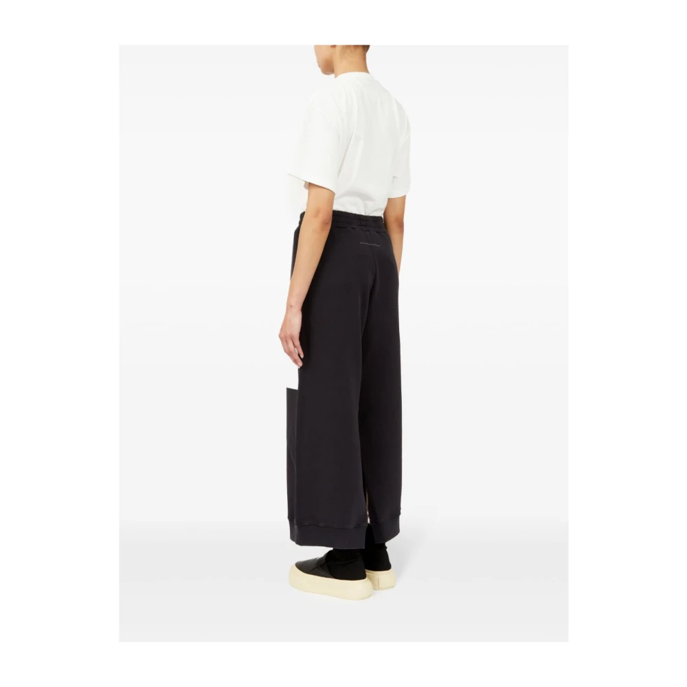 MM6 Maison Margiela Wijde Broek Black Dames
