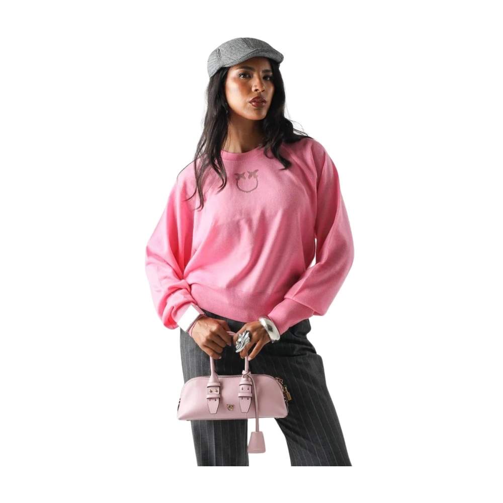 Pinko Mujer Rosado Jerseys, Rosa, Talla: M