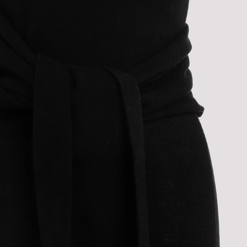 MM6 Maison Margiela Zwarte wollen midi-jurk Black Dames