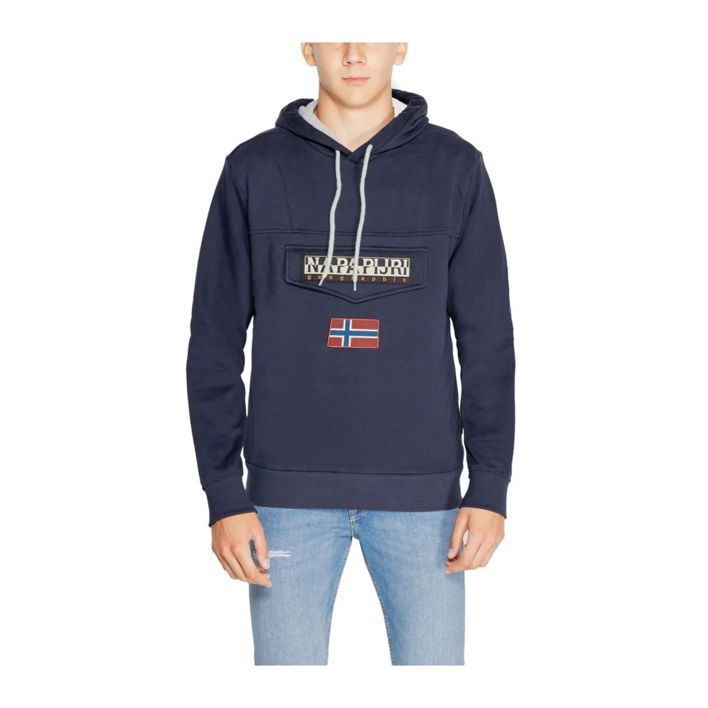 Napapijri Gemengde trui voor mannen Herfst Winter collectie Blue Heren