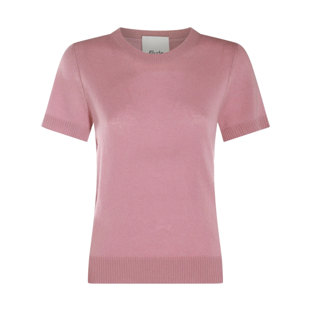 Allude Roze Wollen Gebreide Trui Pink Dames