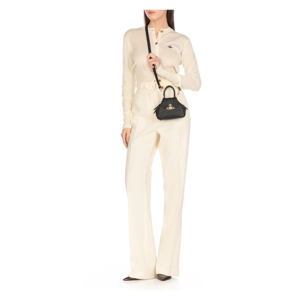 Vivienne Westwood Zwarte Synthetisch Leren Handtas met Orb Logo Black Dames