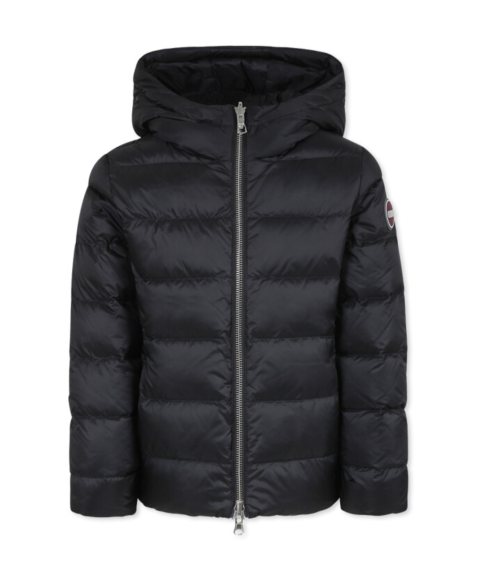 doudoune-noire-matelassee-a-capuche