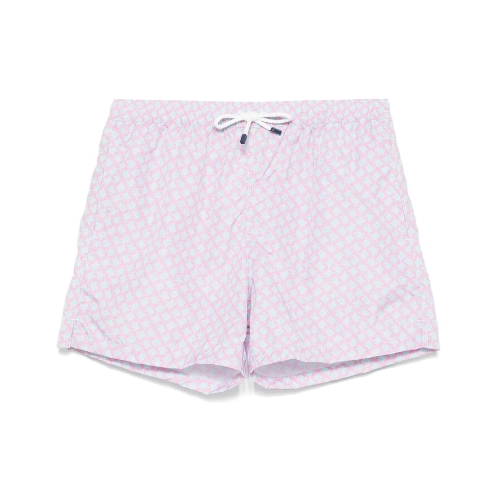 Fedeli Roze Strandkleding Trekkoord Taille Zakken Pink Heren