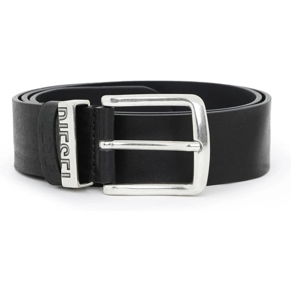 Diesel Black Men's Synthetic Fur Belt- Model X08506ps142 - Male - Belts - 105 Cm - Accessories