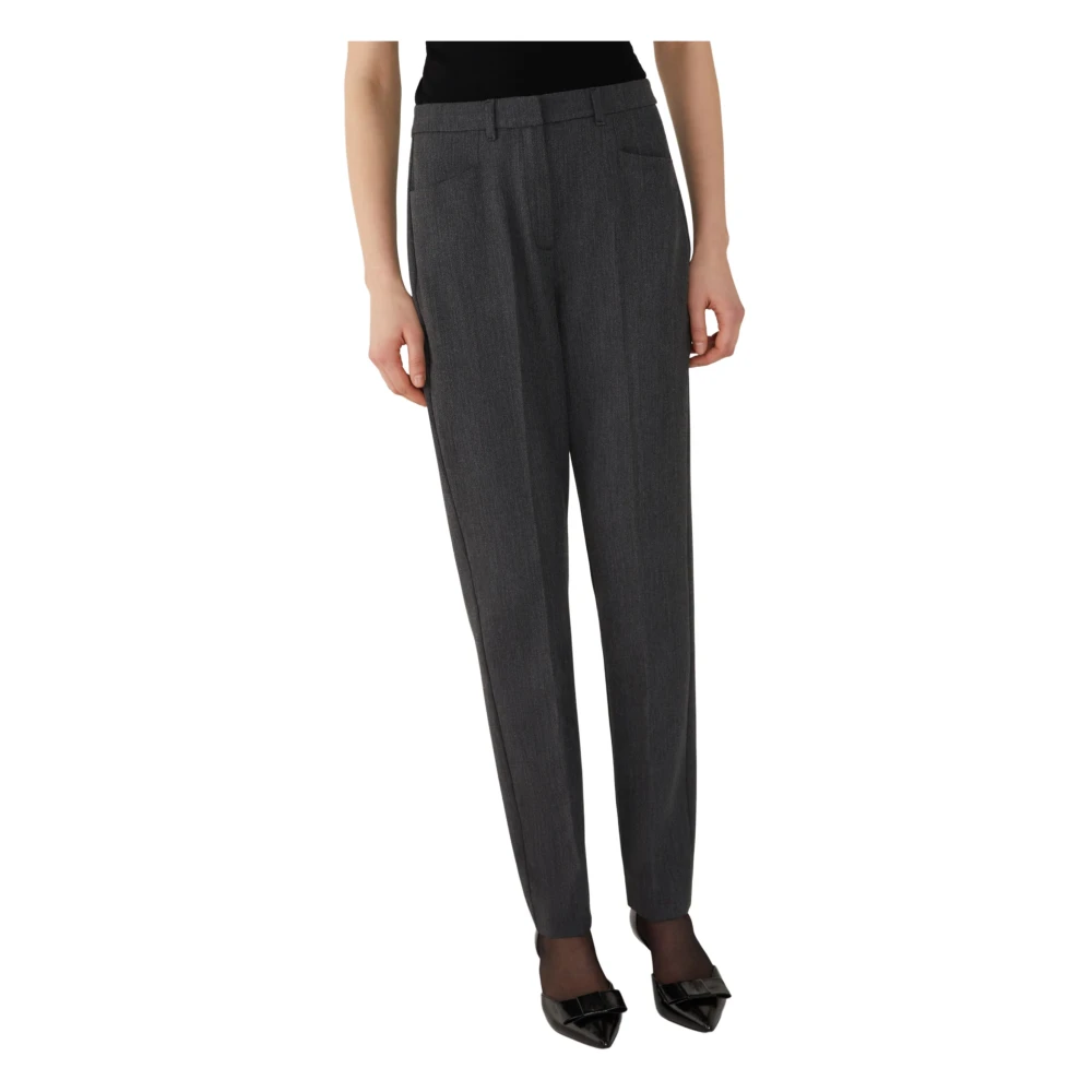 Iblues Stretch Grijze Broek Gray Dames