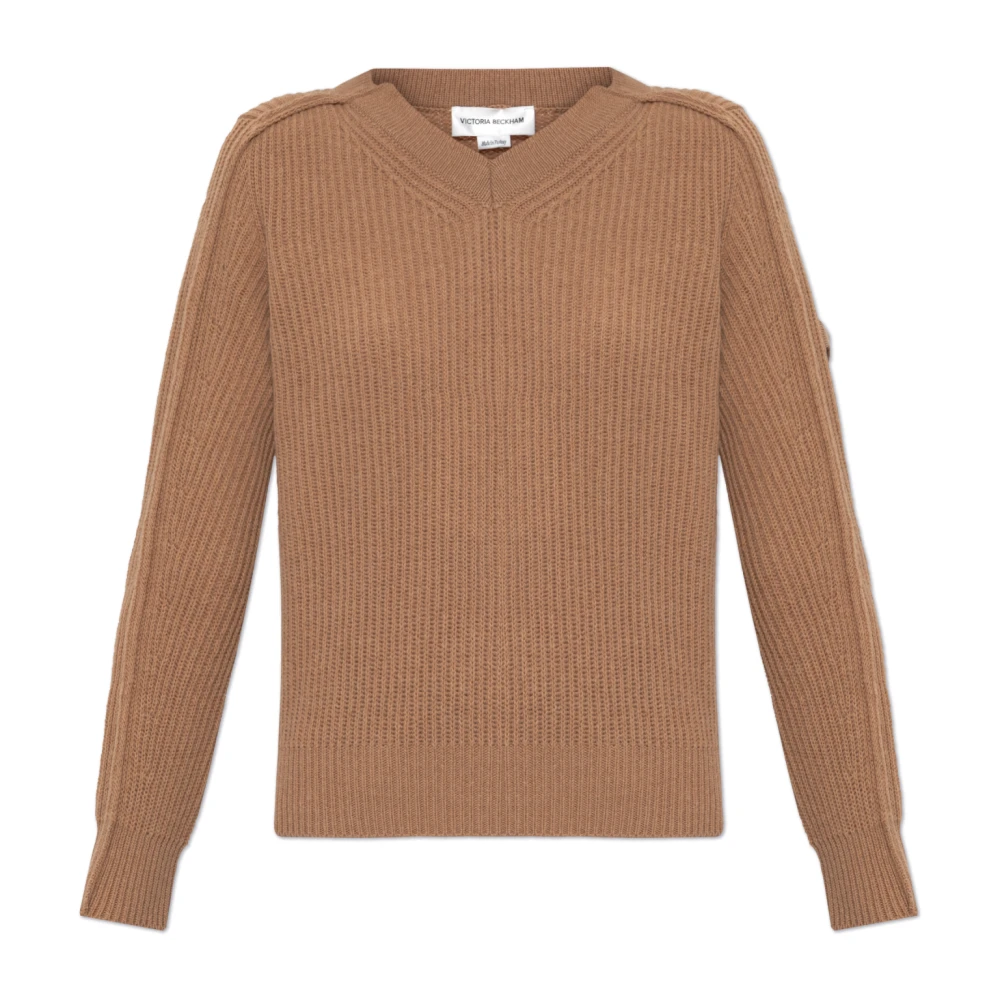 Victoria Beckham Wollen trui Beige Dames