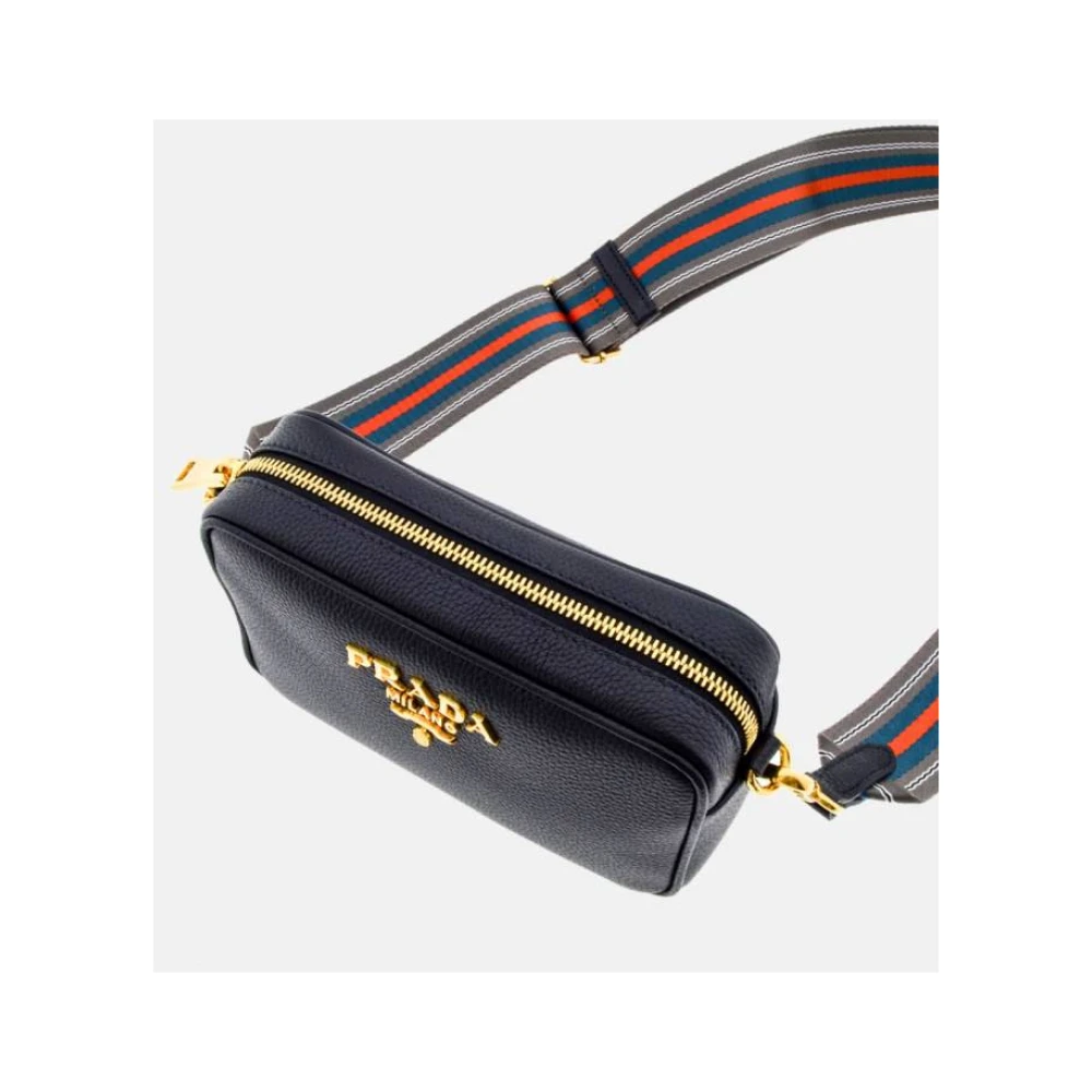 Prada Zwarte Mini Phenix Leren Tas Black Dames