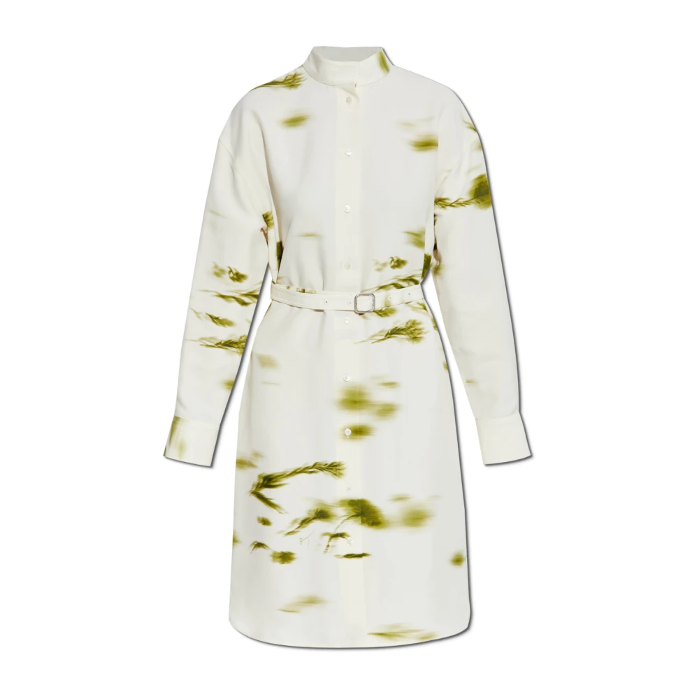 Salvatore Ferragamo Jurk met zakken Beige Dames