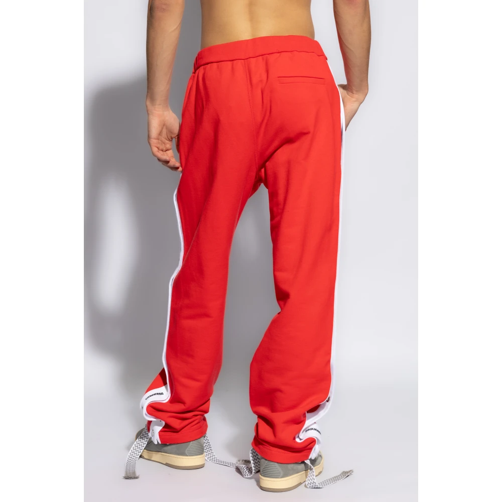 Dsquared2 Sweatpants met logo Red Heren