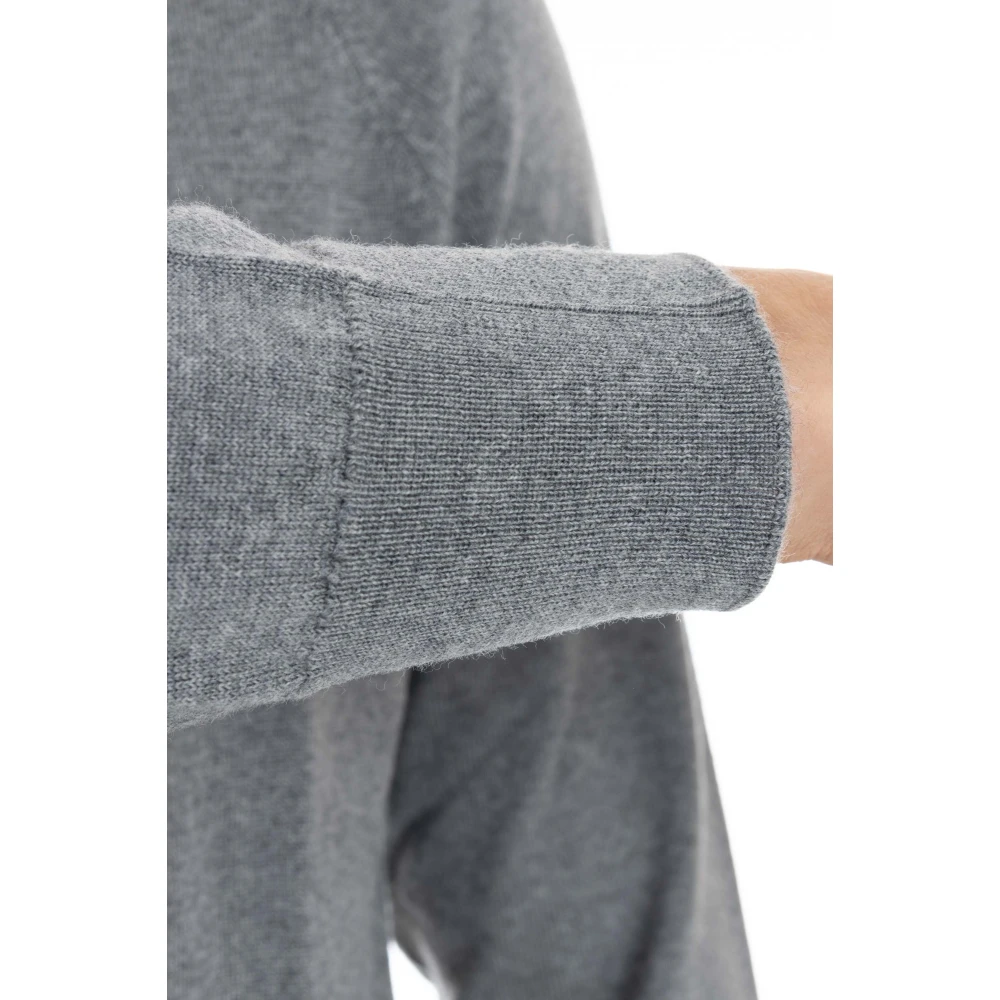 Eleventy Grijze Sweaters met Italiaans Garen Gray Heren