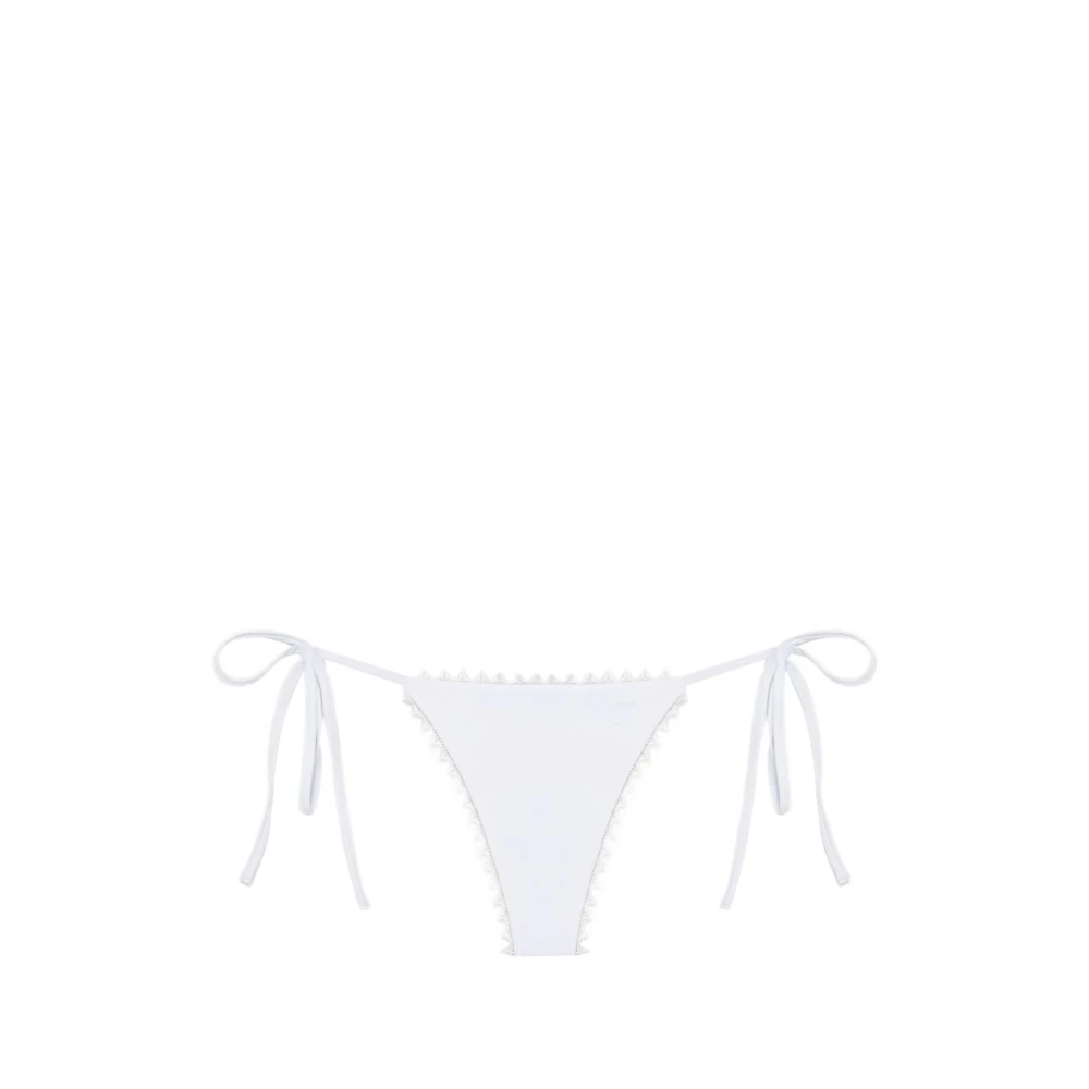 Jacquemus White The Picot Bikini Bottom - Female - Bikinis - M - Swimwear