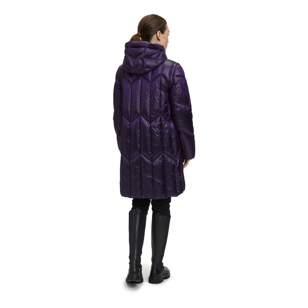 Betty Barclay Gewatteerde jas met capuchon Purple Dames