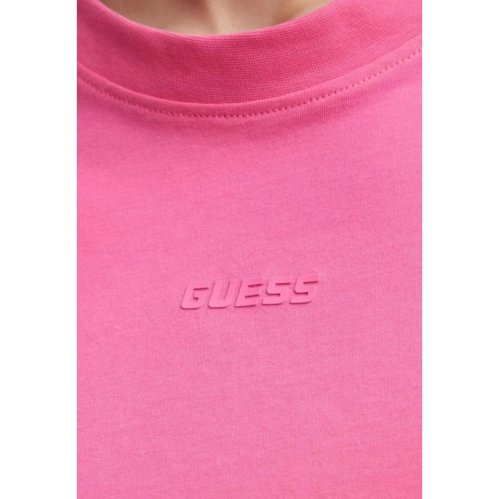 Guess Logo T-Shirt Pink Dames
