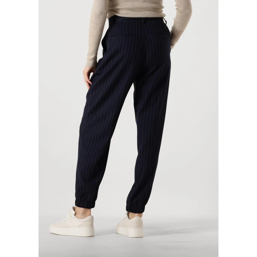 moss copenhagen Blauwe Gestreepte Broek voor Vrouwen Blue Dames