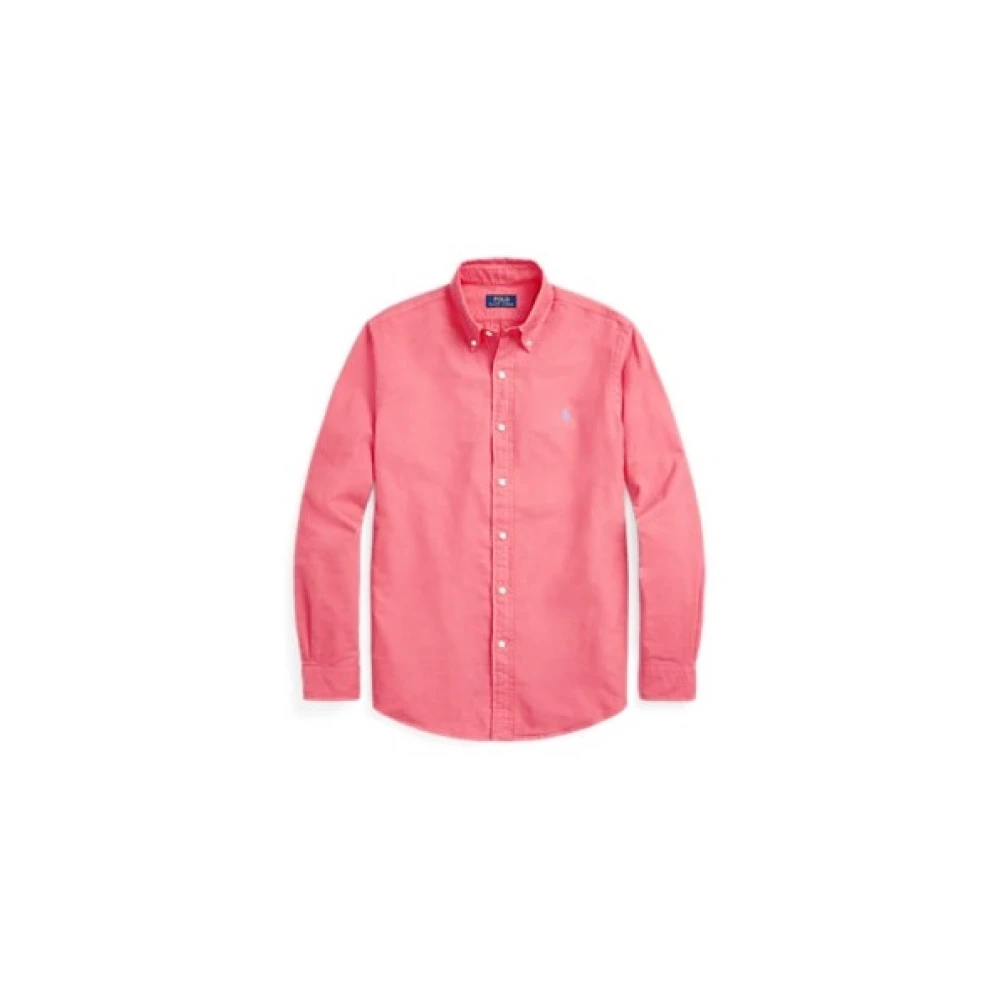 Polo Ralph Lauren Slim Fit Oxford Overhemd met Geborduurd Logo Red Heren
