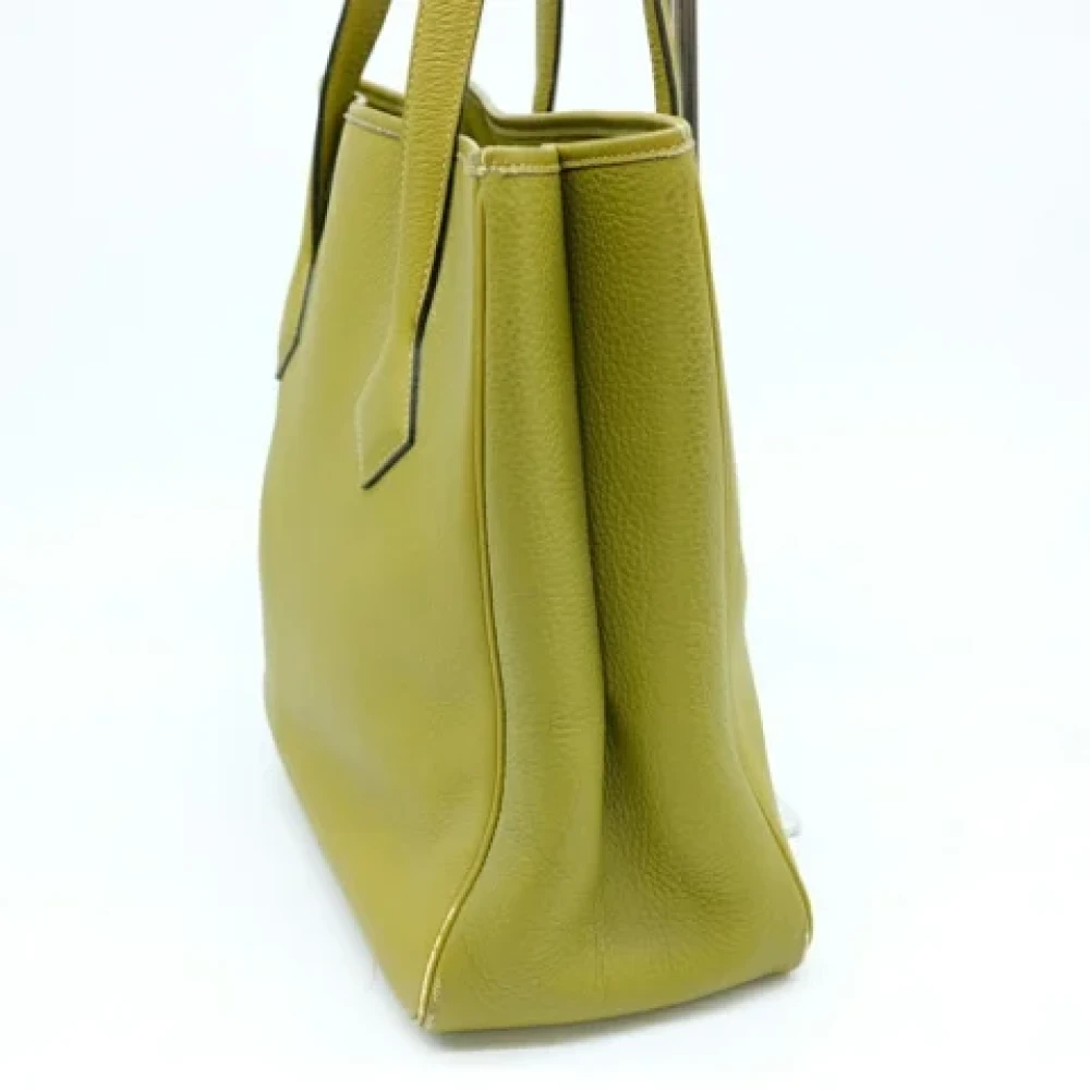 Hermès Vintage Pre-owned Fabric handbags Green Dames
