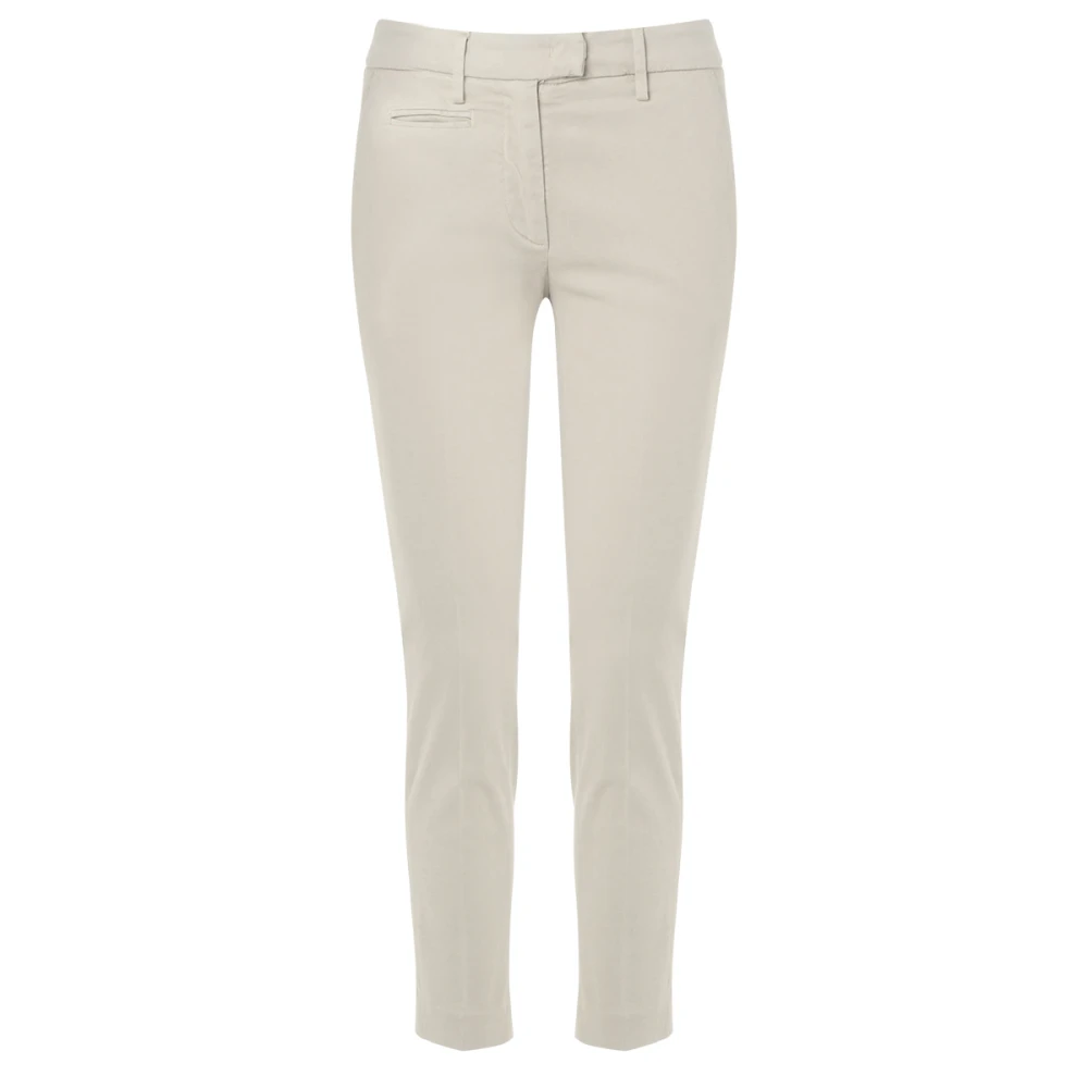 Dondup Beige Slim Chino Broek Beige Dames