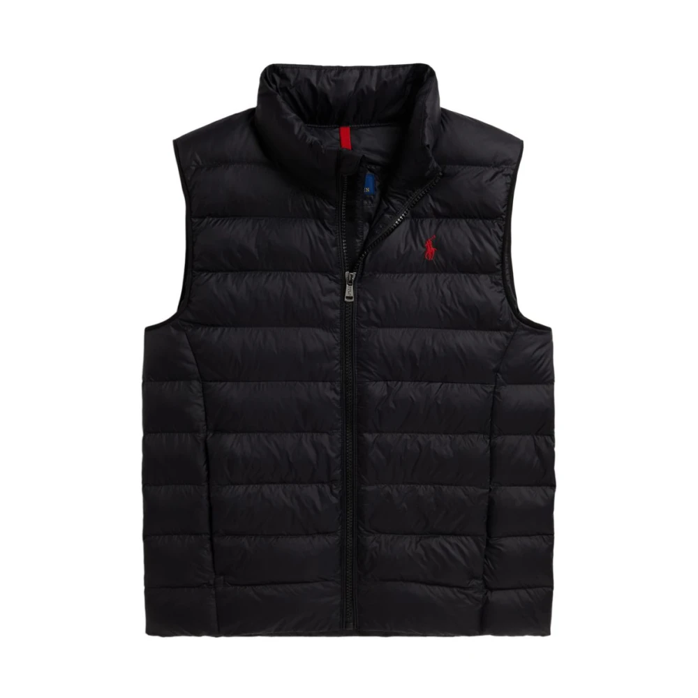 Polo Ralph Lauren Black Waistcoats, Male, Xl, Vest
