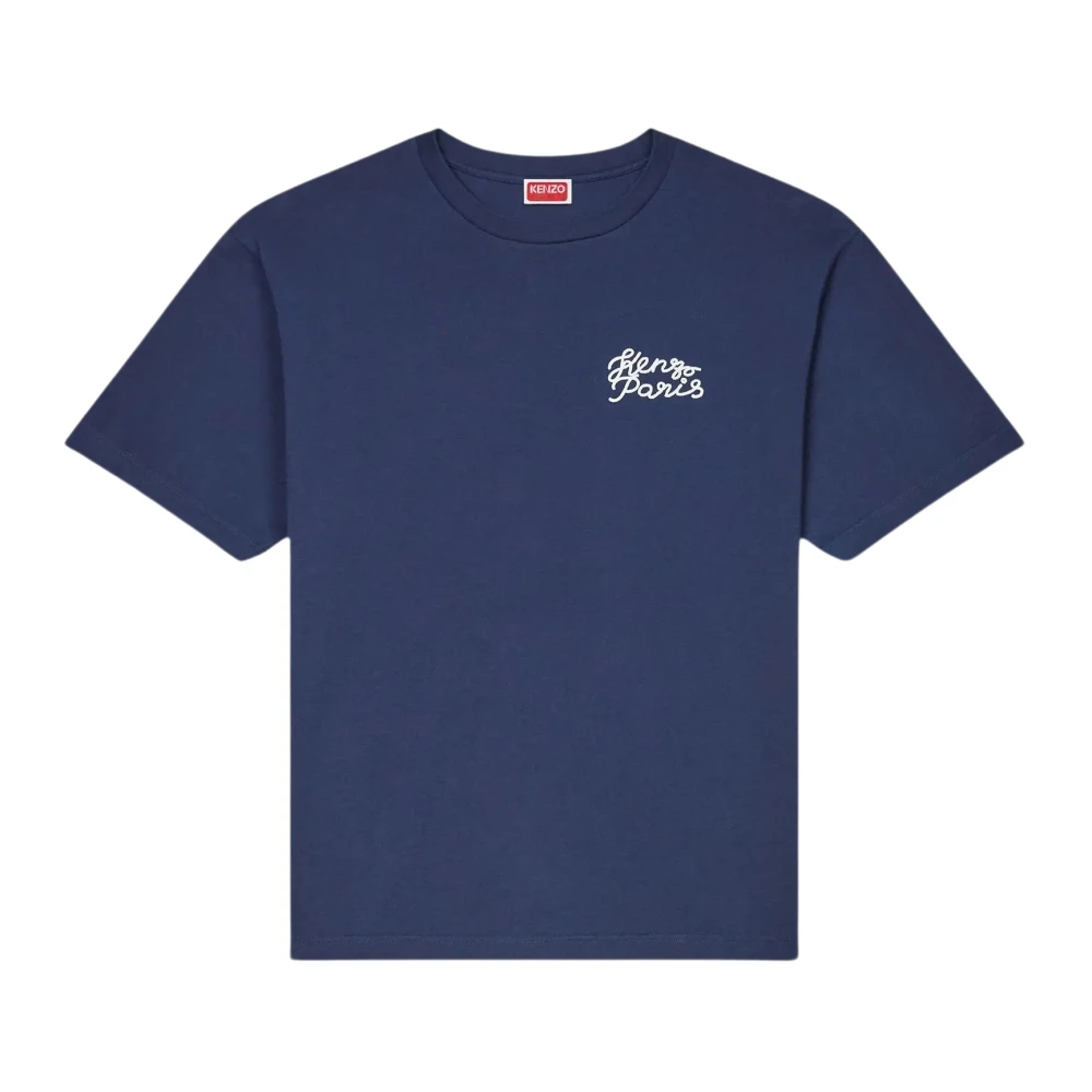 Kenzo Blauwe Polos en T-shirts Oversize Blue Heren