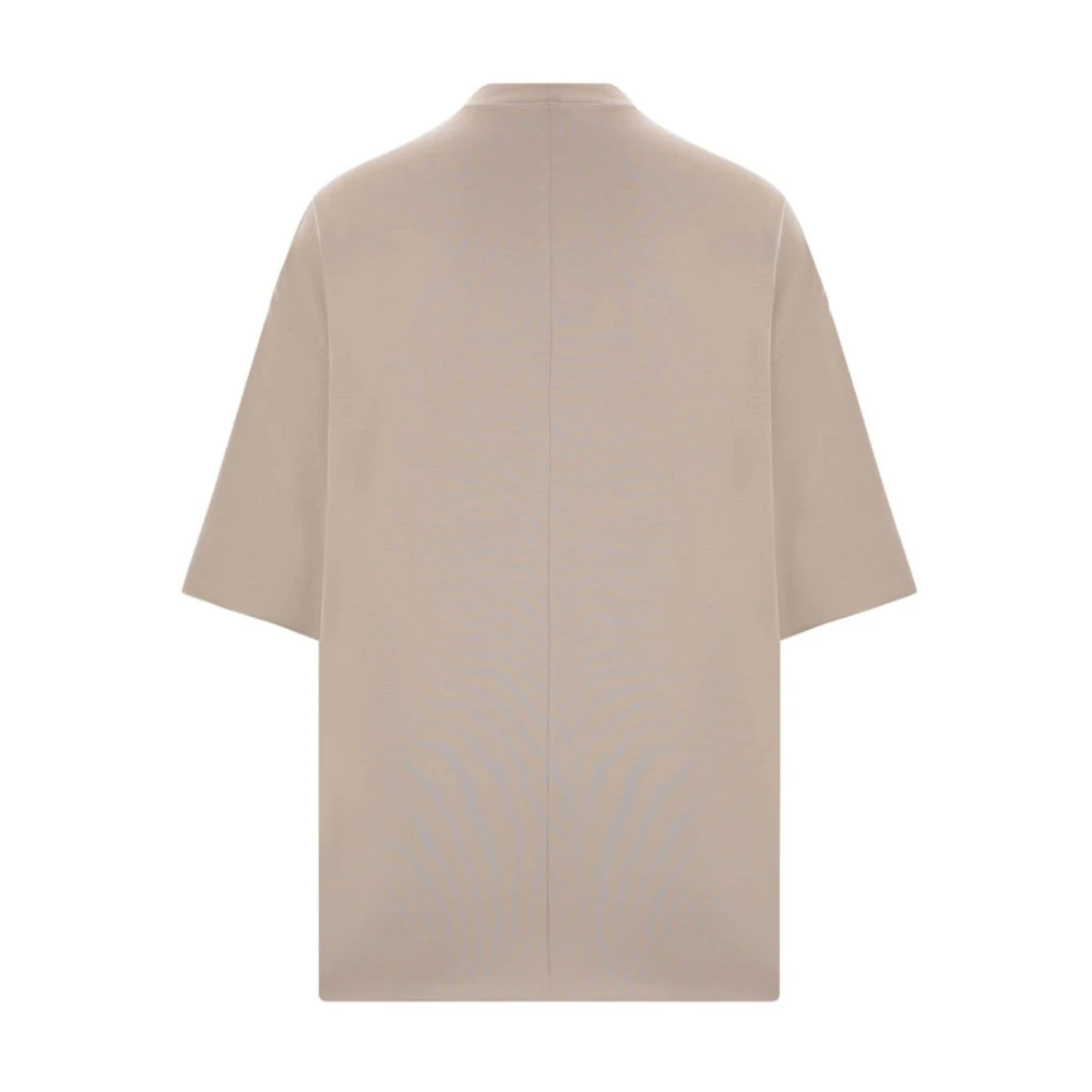 Rick Owens Beige Katoenen Oversized T-shirt Beige Heren