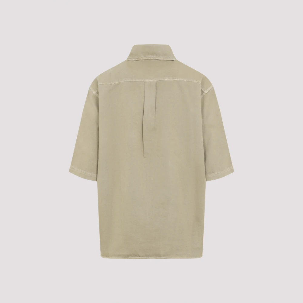 Lemaire Neutrale Katoenen Shirt voor Mannen Beige Heren