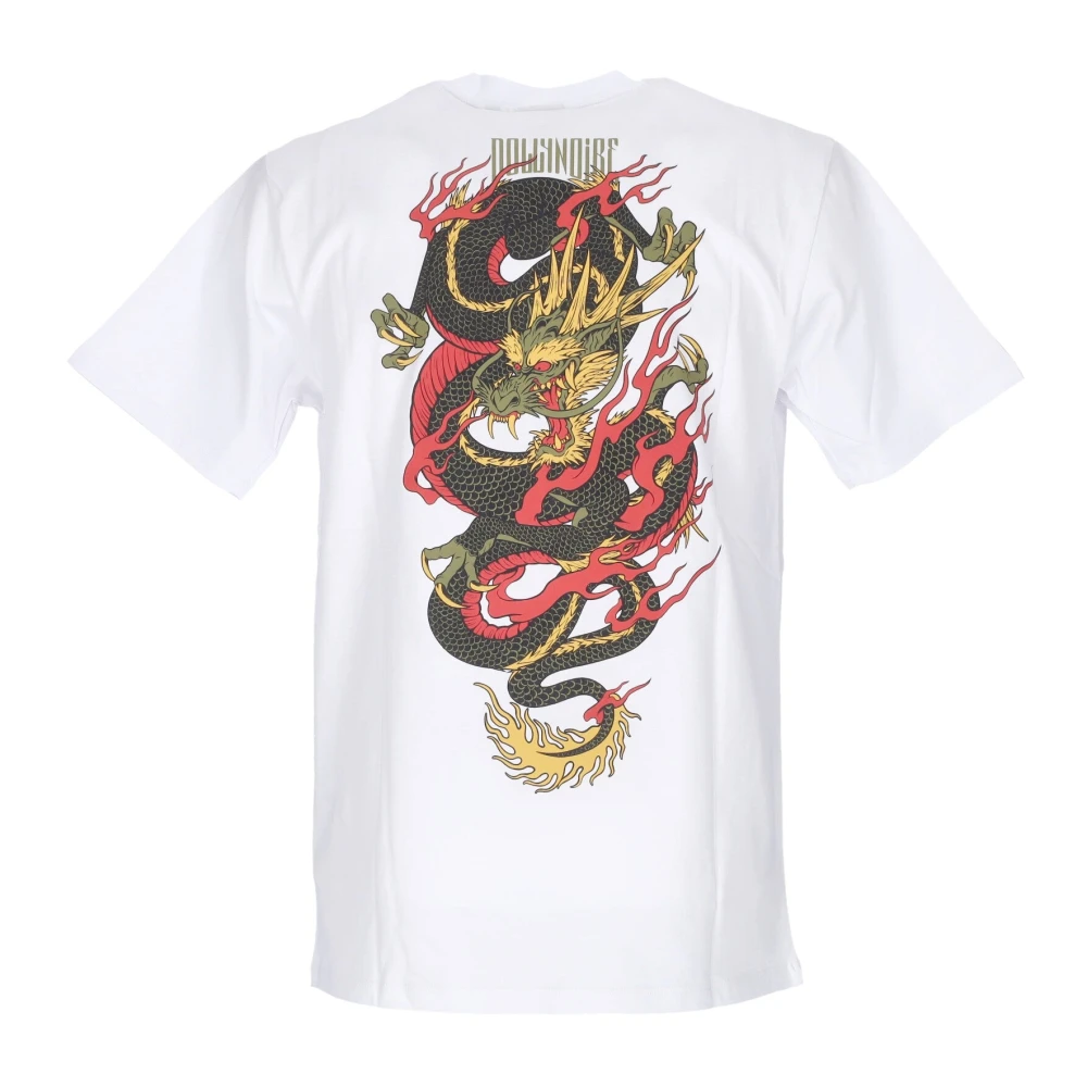 Dolly Noire Dragon Tee Wit Korte Mouw T-shirt White Heren