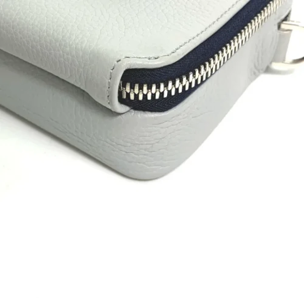 Dior Vintage Pre-owned Leather dior-bags Gray Heren
