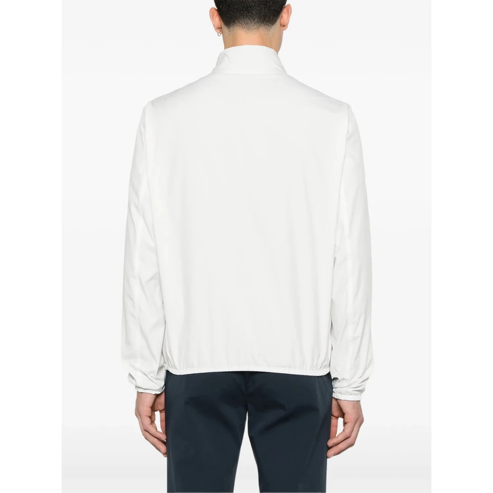 Herno Omkeerbare Ultralichte Polyester Jas met Rits White Heren