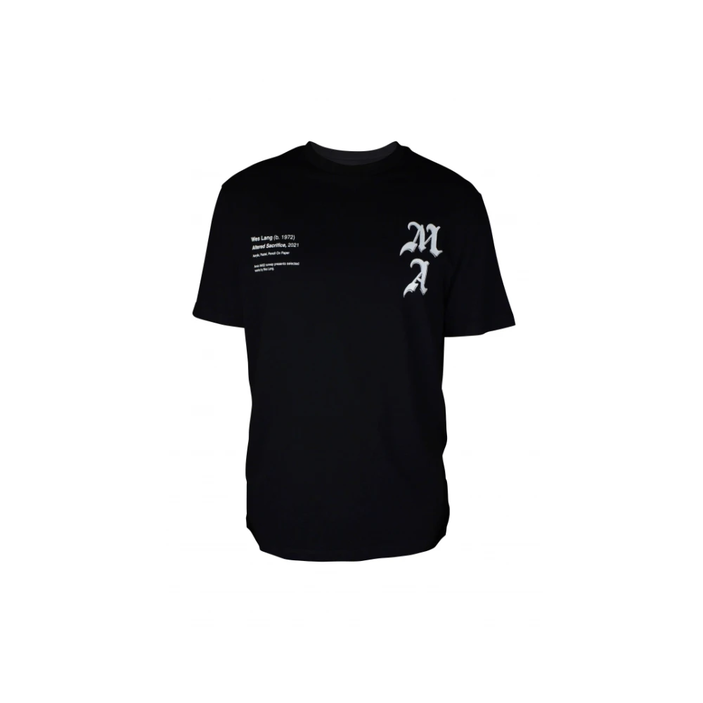 Amiri Zwart Grafisch Print T-Shirt Black Heren