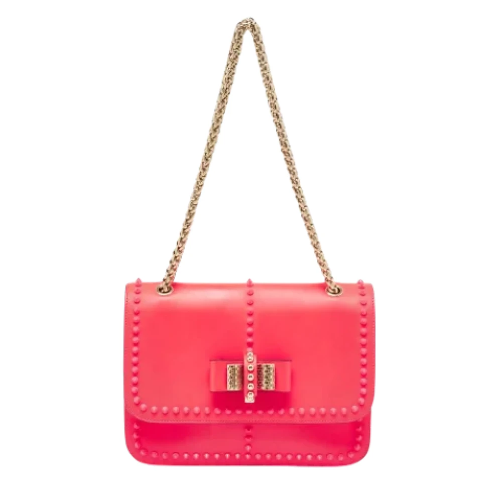 Christian Louboutin Pre-owned Leather shoulder-bags Pink Dames